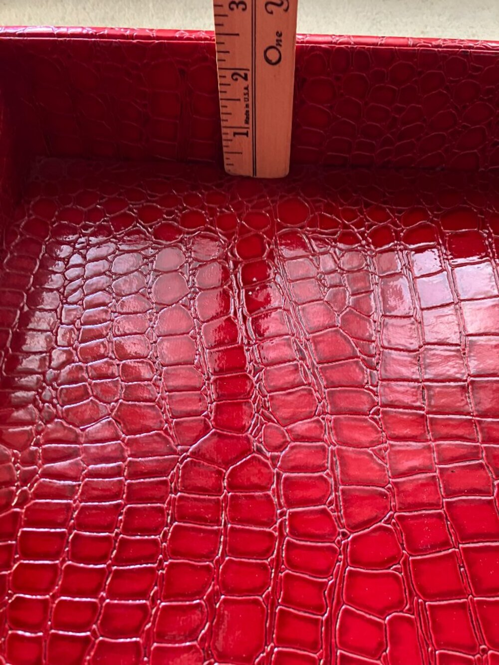 Red Tray with Handles - Picture 7 of 7